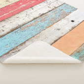 ヴィンテージの木数々の：色のひびテクスチャ。 シェルパブランケット (3/4)