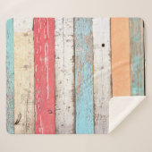 ヴィンテージの木数々の：色のひびテクスチャ。 シェルパブランケット (正面(横))