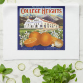 ヴィンテージの木枠のラベルの台所タオル#2 キッチンタオル (折り畳み)