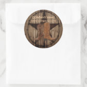 ヴィンテージの木目のカウボーイが西の国にブーツ ラウンドシール (バッグ)