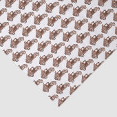 ヴィンテージの木製のトラックのクリスマスツリーパターン 薄葉紙 (詳細)