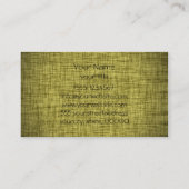 ヴィンテージの木製の物質的な名刺 名刺 (裏面)