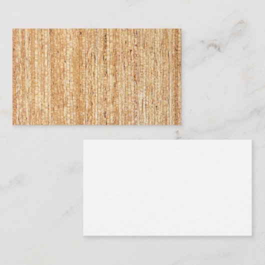 ヴィンテージの木製の穀物の名刺 名刺 (正面/裏面)