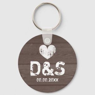 ヴィンテージの木製の穀物の結婚披露宴の好意のkeychain キーホルダー