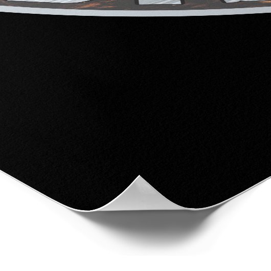 ヴィンテージの木金製鉄馬蒸留所 ポスター (角)