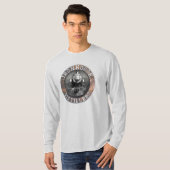 ヴィンテージの木金製鉄馬蒸留所 Tシャツ (正面フル)