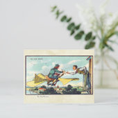 ヴィンテージの未来派の航空機色の芸術 ポストカード (スタンド正面)