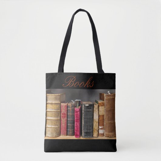 ヴィンテージの本のトート トートバッグ (正面)