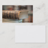 ヴィンテージの本のヴィンテージ秒針の本屋 名刺 (正面/裏面)