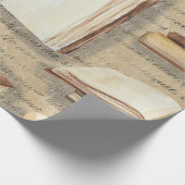 ヴィンテージの本の包装紙ロール ラッピングペーパー (角)