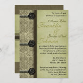 ヴィンテージの本の結婚式招待状 招待状 (正面/裏面)