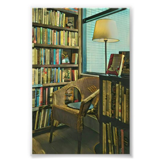 ヴィンテージの本の表紙アート フォトプリント (正面)