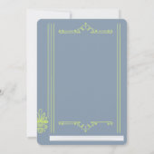 ヴィンテージの本の表紙 | 本のテーマの結婚式の招待状を保存 招待状 (裏面)