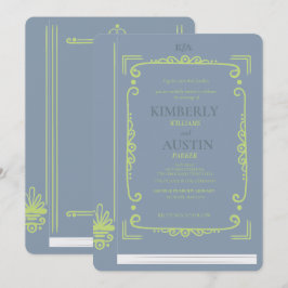 ヴィンテージの本の表紙 | 本をテーマにした結婚式の招待状 招待状