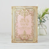 ヴィンテージの本を使った ストーリーブック ブライズシャワー 招待状 (スタンド正面)