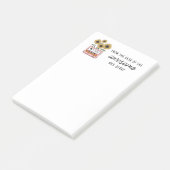 ヴィンテージの机からのヒマワリ先生 ポストイット (アングル)