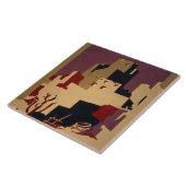 ヴィンテージの村落WPAの国立公園旅行ポスター タイル (側面)