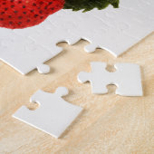 ヴィンテージの束いちご水色絵画の ジグソーパズル (側面)