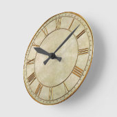 ヴィンテージの東洋のタケ1 ラウンド壁時計 (傾斜)