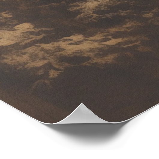 ヴィンテージの松の木の森クリスマスポスター ポスター (角)