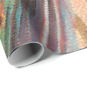 ヴィンテージの枝の上に絵を描孔雀 ラッピングペーパー (ロールコーナー)