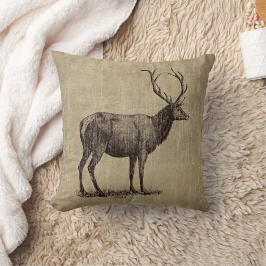 ヴィンテージの枝角 クッション (ブランケット)