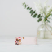 ヴィンテージの桜の名刺 スキニー名刺 (スタンド正面)