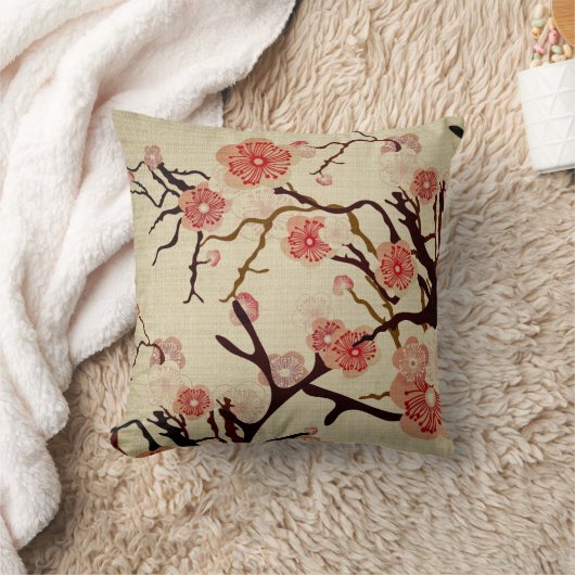 ヴィンテージの桜の木のアメリカ人のMoJoの枕 クッション (ブランケット)