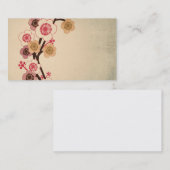ヴィンテージの桜の木の名刺 名刺 (正面/裏面)