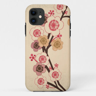 ヴィンテージの桜の木の穹窖の箱 iPhone 11 ケース