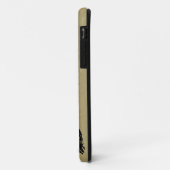 ヴィンテージの桜の枝および鳥のシルエット Case-Mate iPhoneケース (裏面/左)