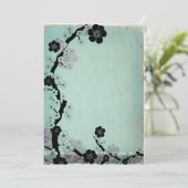 ヴィンテージの桜の花の招待状 招待状 (スタンド正面)