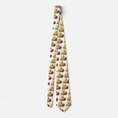 ヴィンテージの梨、オーガニックフード、熟した果物 ネクタイ (裏面)