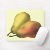 ヴィンテージの梨、オーガニックフード、熟した果物 マウスパッド (マウス)