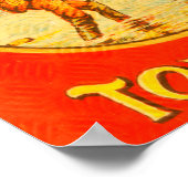 ヴィンテージの森と流れのタバコ広告 ポスター (角)