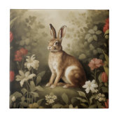 ヴィンテージの森の中のウッドランドフローラ タイル (正面)