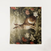 ヴィンテージの森の中のウッドランドフローラ タペストリー (正面)