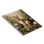 ヴィンテージの森の中のウッドランドフローラ ノートブック (右側)