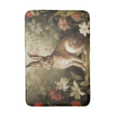 ヴィンテージの森の中のウッドランドフローラ バスマット (正面縦)