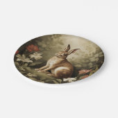 ヴィンテージの森の中のウッドランドフローラ ペーパープレート (アングル)