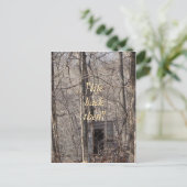 ヴィンテージの森の中のプライベート – 任意の大事な行事 ポストカード (スタンド正面)