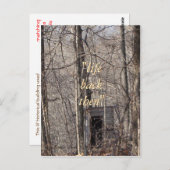 ヴィンテージの森の中のプライベート – 任意の大事な行事 ポストカード (正面/裏面)