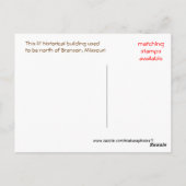 ヴィンテージの森の中のプライベート – 任意の大事な行事 ポストカード (裏面)