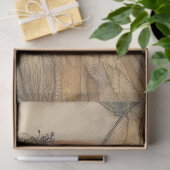 ヴィンテージの森の妖精と花の冠のデコページ 薄葉紙 (ギフト)