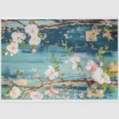 ヴィンテージの森の花の切り離し 薄葉紙 (正面)