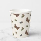 ヴィンテージの森の赤ちゃんシャワー 紙コップ (裏面)