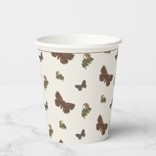 ヴィンテージの森の赤ちゃんシャワー 紙コップ (裏面)