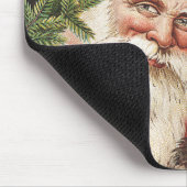 ヴィンテージの森林サンタ マウスパッド (コーナー)