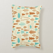 ヴィンテージの森：時代を超越した自然のパターン。 アクセントクッション (裏面(縦))