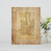 ヴィンテージの椅子に座った人スクラップブック紙 (スタンド正面)